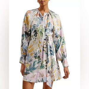 Ted Baker Amasya Floral Mini Wrap Dress